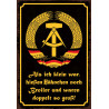 Blechschild Hähnchen hießen Broiler