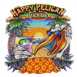 Blechschild Pelikan Bar