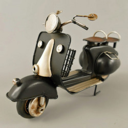 Scooter Motorroller Vespa Blechmodell schwarz 27cm