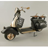 Scooter Motorroller Vespa Blechmodell schwarz 27cm