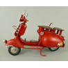 Scooter Motorroller Vespa Blechmodell rot 17cm