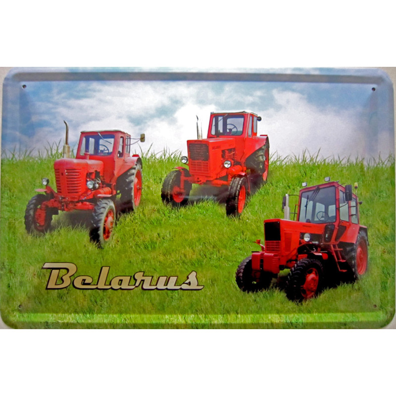 Blechschild Belarus Traktor Blechschild Belarus Traktor
