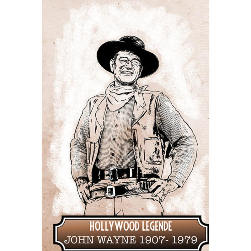John Wayne Hollywood Legende Blechschild John Wayne Hollywood Legende Blechschild
