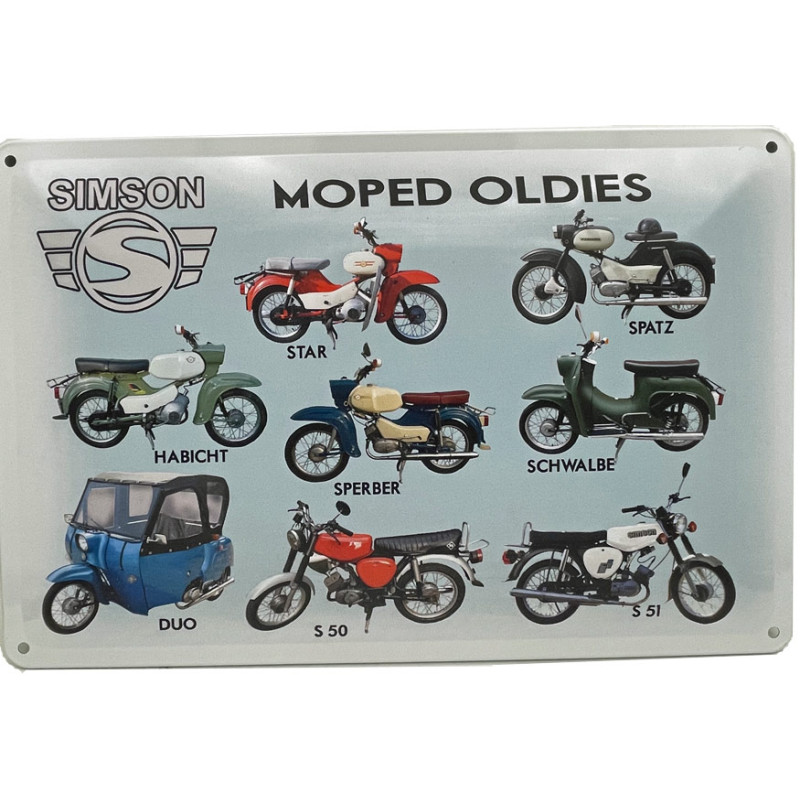 Simson Oldies Blechschild Simson Oldies Blechschild