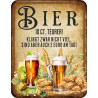 Blechschild Bier teurer - RAHMENLOS®
