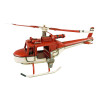 Hubschrauber Blechmodell rot 23 cm