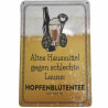 Blechschild Hopfenblütentee - Altes Hausmittel