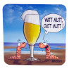 Bierdeckel "Der Klügere kippt nach" aus Kork