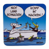 Bierdeckel "Nich lang schnacken" aus Kork
