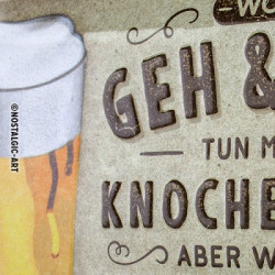 Wo ich geh und steh Blechschild - Nostalgic-Art