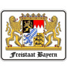 Blechschild Bayern - RAHMENLOS® 3481