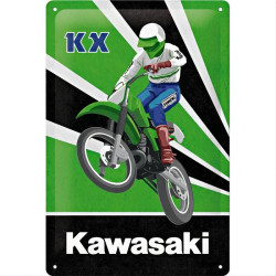 Kawasaki KX Motocross Blechschild - Nostalgic-Art