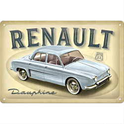 Renault Dauphine Blechschild - Nostalgic-Art