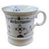 Schietwetter Kaffeepott Indisch Blau Kaffeetasse Teetasse