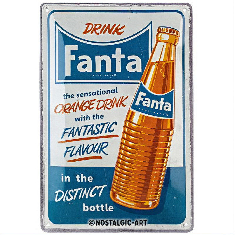 Fanta Orange Drink Blechschild - Nostalgic-Art Fanta Orange Drink Blechschild - Nostalgic-Art