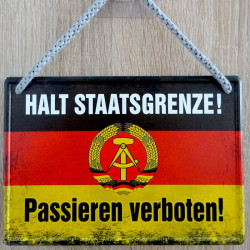 Hängeschild Halt...