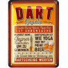 Lustiges Blechschild Dart Regeln – Retro Deko & Geschenkidee mit Humor