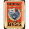 Lanolu Blechschild Hühnerstall - Hier bin ich der Boss