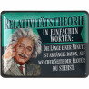Lanolu Blechschild Relativitätstheorie – Nostalgische Deko & Geschenkidee