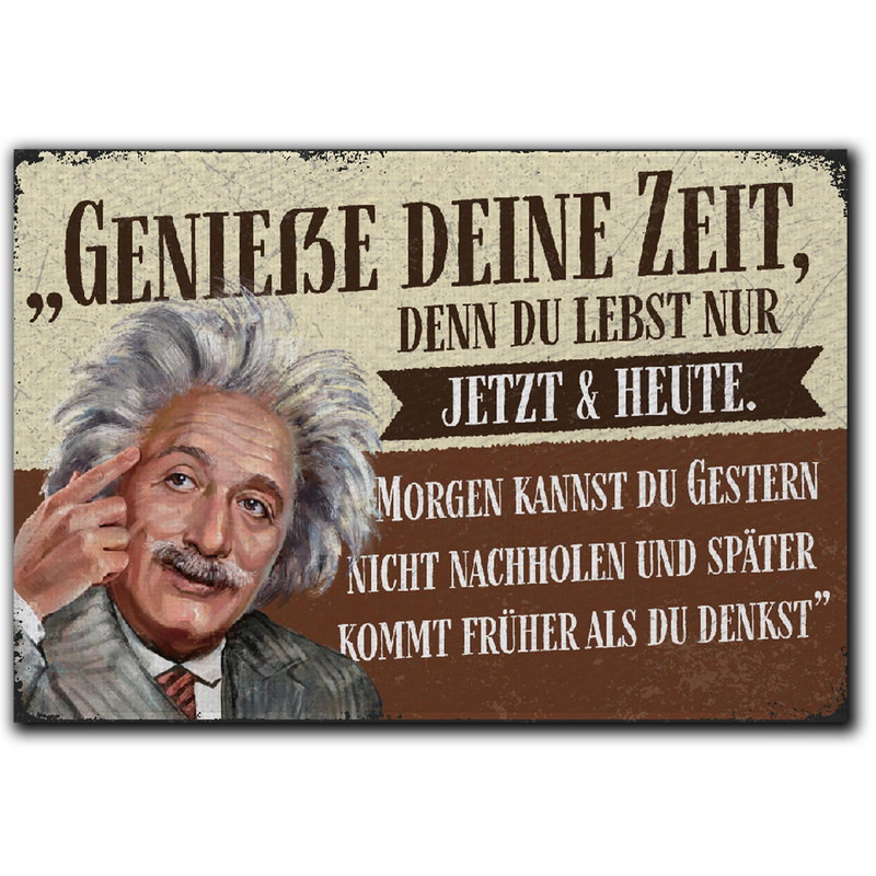 Kühlschrank-Magnet Genieße Deine Zeit