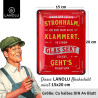 Lannolu Blechschild Wenn der letzte Strohhalm