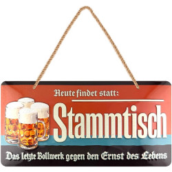 Lanolu Hängeschildschild Stammtisch