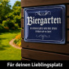 Lanolu Blechschild Biergarten