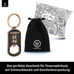 Lanolu Schlüsselanhänger Feuerwehr - mit Flaschenöffner