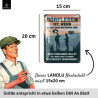 Lanolu Blechschild Dorfleben ist - 15x20 cm Motivprägung