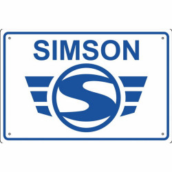 Schönes Blechschild Simson Logo 20x30 cm kaufen | Kult Deko Geschenkidee