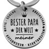 Schlüsselanhänger Bester Papa der Welt kaufen – Hochwertig mit Geschenkbeutel