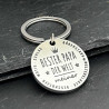 Schlüsselanhänger Bester Papa der Welt kaufen – Hochwertig mit Geschenkbeutel