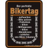 Blechschild Bikertag - RAHMENLOS® 3494