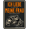 Blechschild Ich Liebe meine Frau - RAHMENLOS® 3893