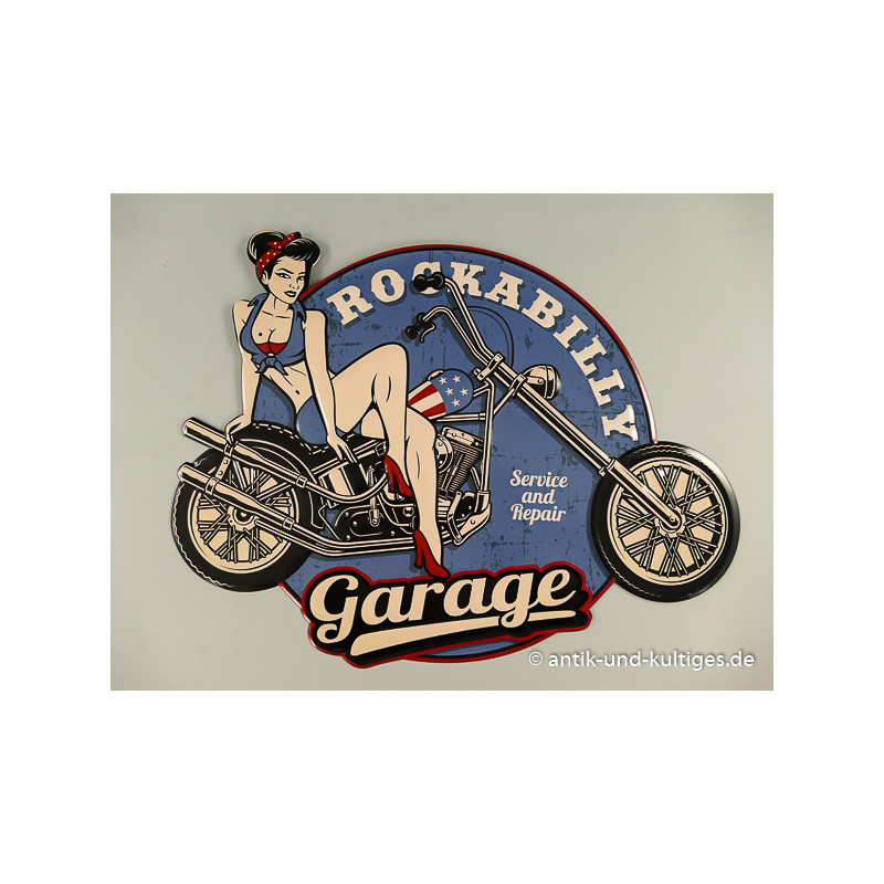 Blechschild Rockabilly