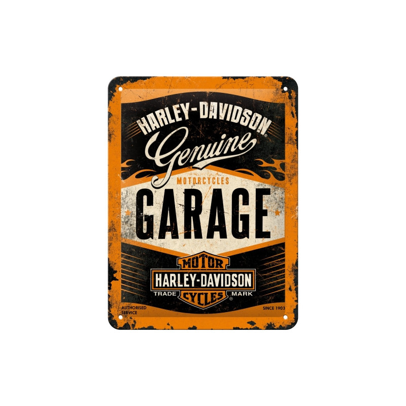 Harley-Davidson Blechschild Garage - Nostalgic-Art
