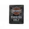 Harley-Davidson Blechschild Parking Only - Nostalgic-Art