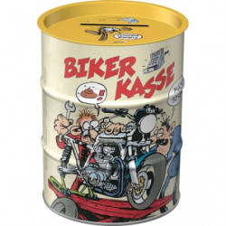 MOTOmania Spardose Ölfass Biker Kasse - Nostalgic-Art