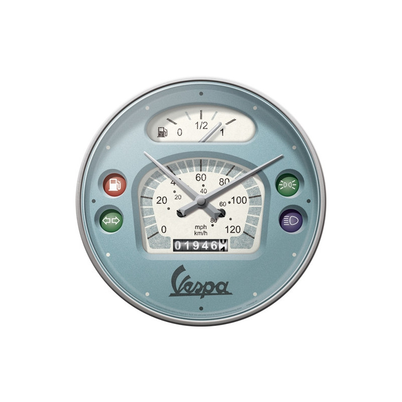 Vespa Wanduhr Tacho - Nostalgic-Art