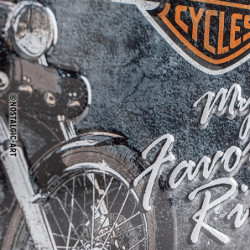 Harley-Davidson Blechschild Favourite Ride - Nostalgic-Art