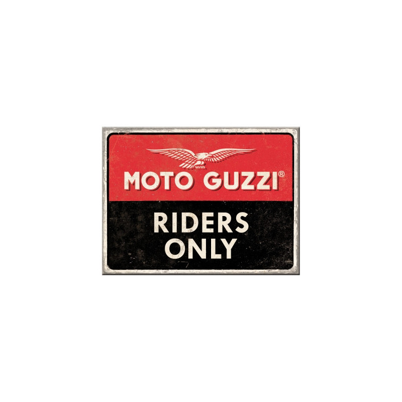 Moto Guzzi Magnet Riders Only - Nostalgic-Art