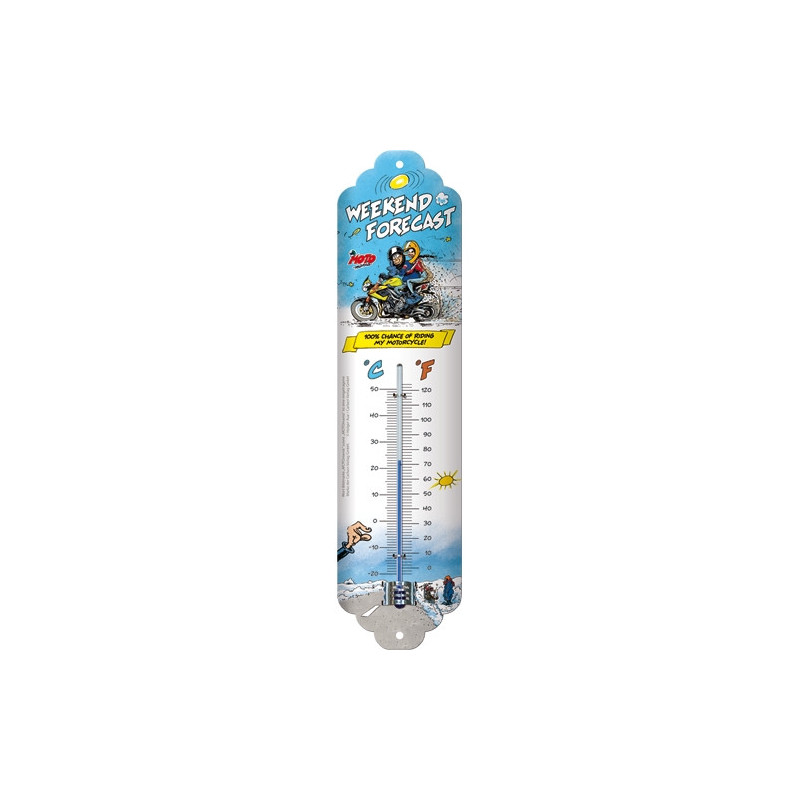 MOTOmania Thermometer Weekend Forecast - Nostalgic-Art