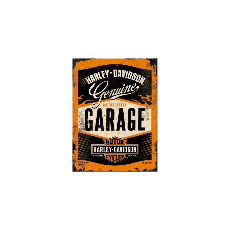 Harley-Davidson Magnet Garage - Nostalgic-Art