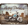 Harley-Davidson Blechschild Route 66 - Nostalgic-Art