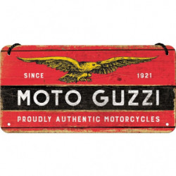 Moto Guzzi Hängeschild Logo Wood - Nostalgic-Art