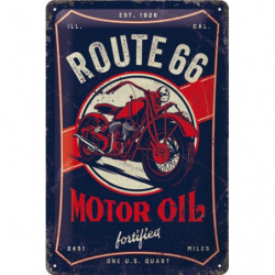 Route 66 Blechschild Motor Oil - Nostalgic-Art