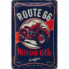 Route 66 Blechschild Motor Oil - Nostalgic-Art