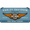 Harley-Davidson Hängeschild Logo Blue - Nostalgic-Art