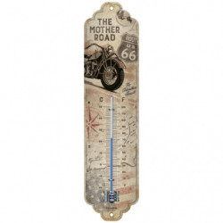 Route 66 Thermometer Bike Map - Nostalgic-Art
