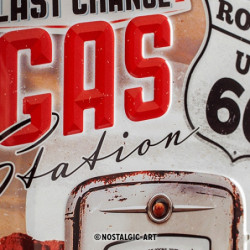 Route 66 Blechschild Gas Station - Nostalgic-Art